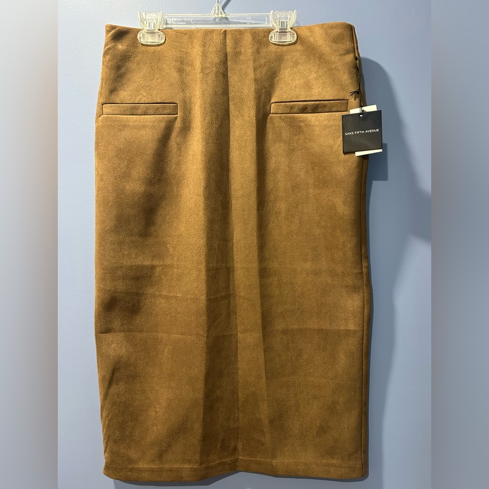 🌻SAKS FIFTH ABENUE faux suede skirt